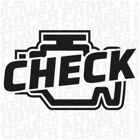 CHECK ENGINE NAKLEJKA